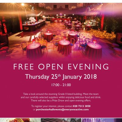 jan 2018 porchester hall open evening